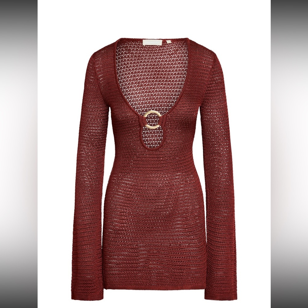 Monday Swimwear Montego Mini Dress- Burgundy